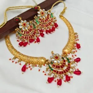 Traditional Necklace set for women Jewellery set with Earrings For Girls/Women / Jewellery Sets for Women Gold Plated