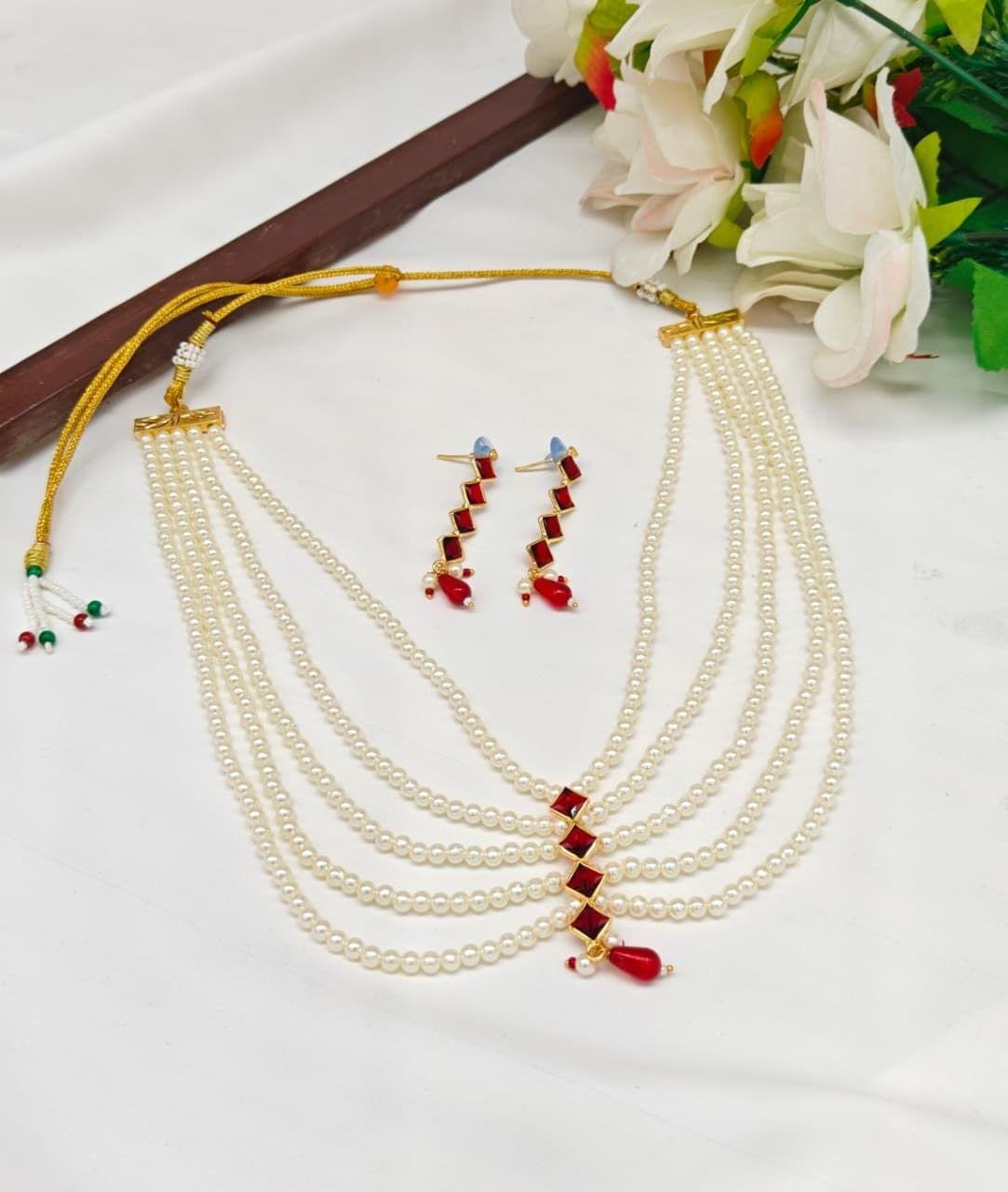 Traditional Necklace set for women Jewellery set with Earrings For Girls/Women / Jewellery Sets for Women Gold Plated