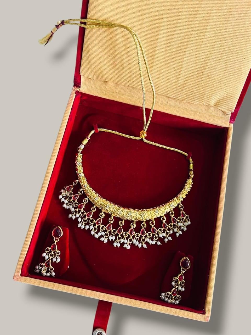 Traditional Necklace set for women Jewellery set with Earrings For Girls/Women / Jewellery Sets for Women Gold Plated