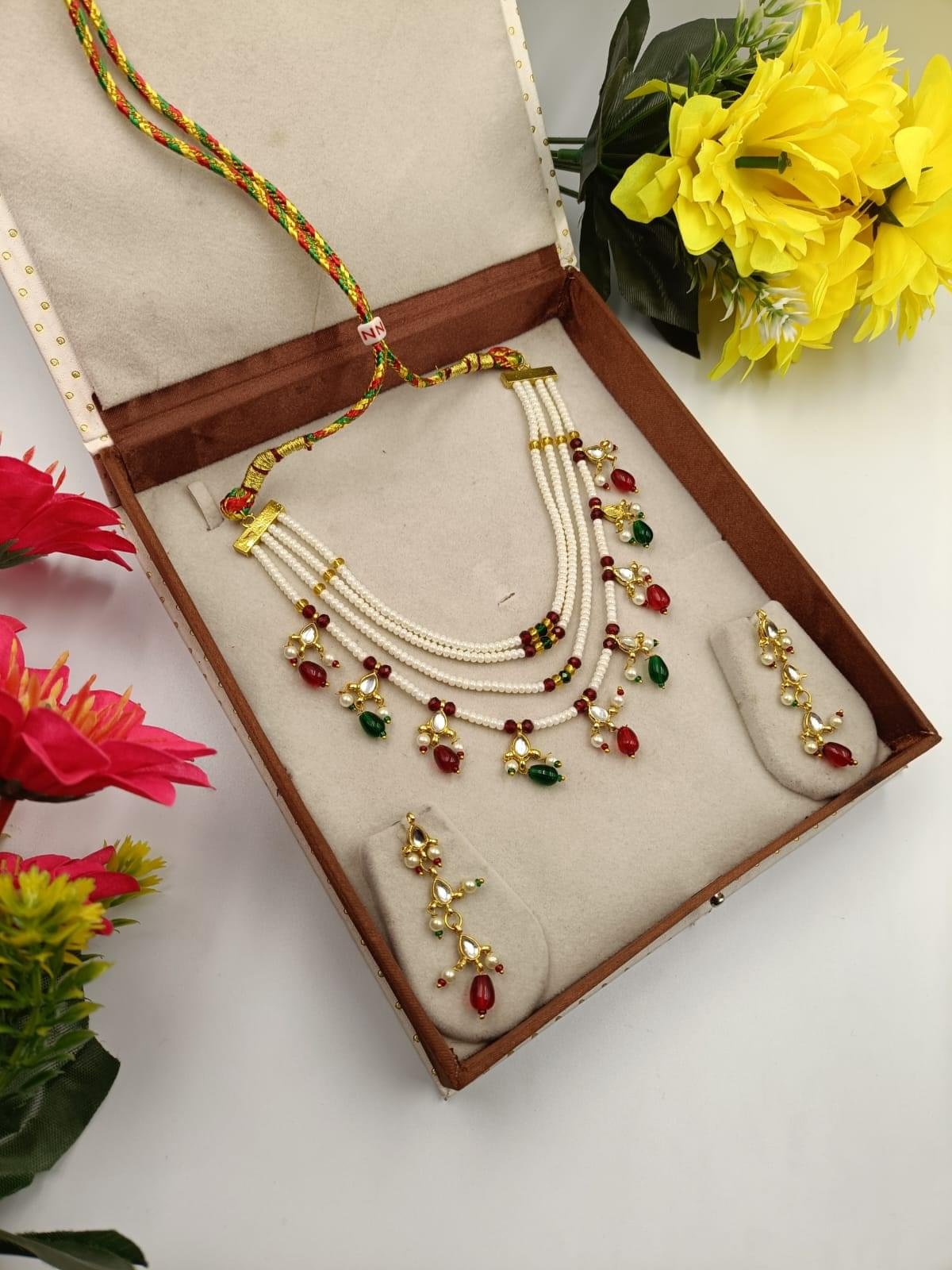 Traditional Rajasthani Bridal Necklace Set